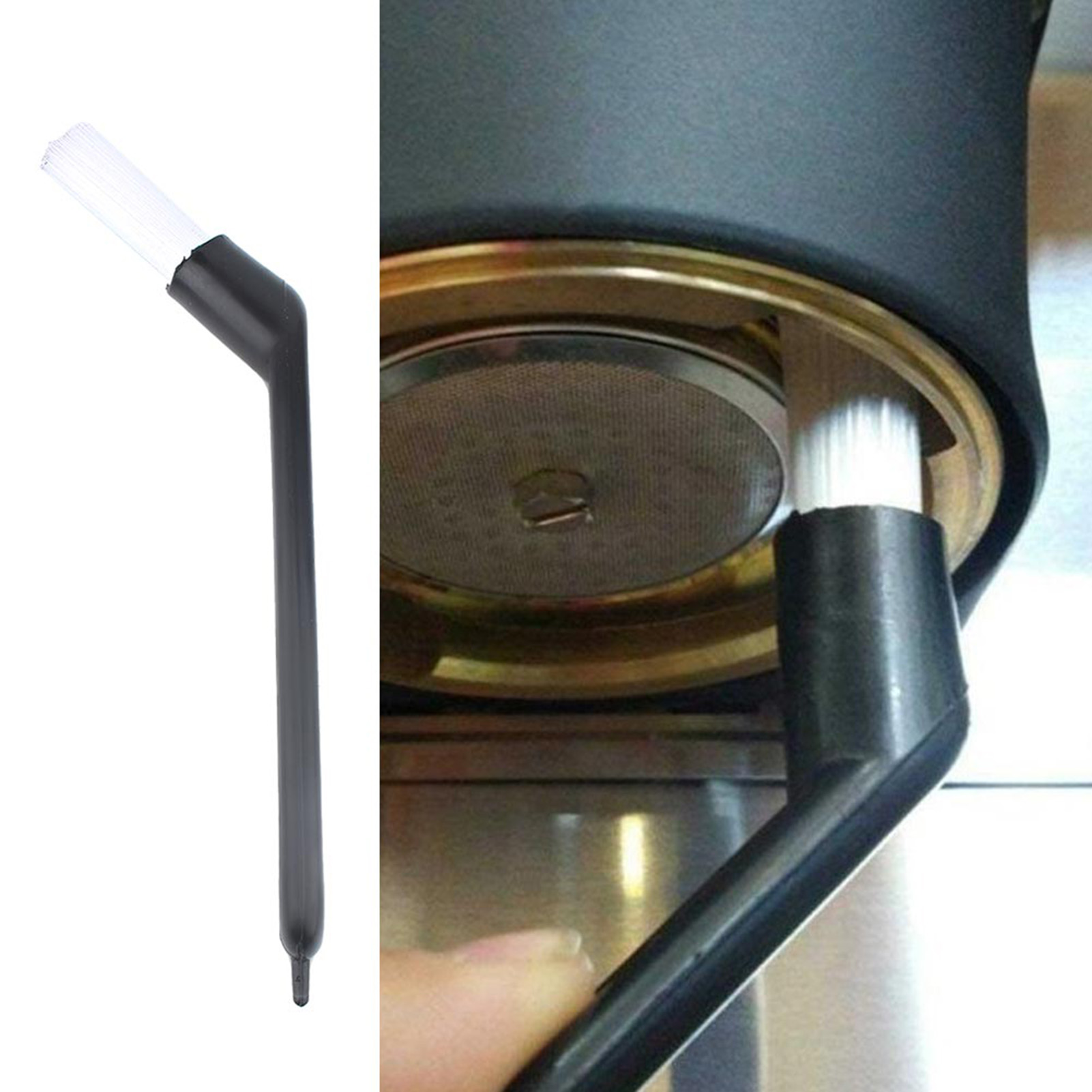 Coffee Equipment Cleaner - Brosse à café expresso avec manche