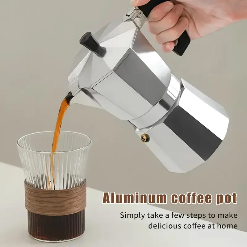 Coffee Equipment Accessories - Cafetière Moka Classique en Aluminium 50-300ML