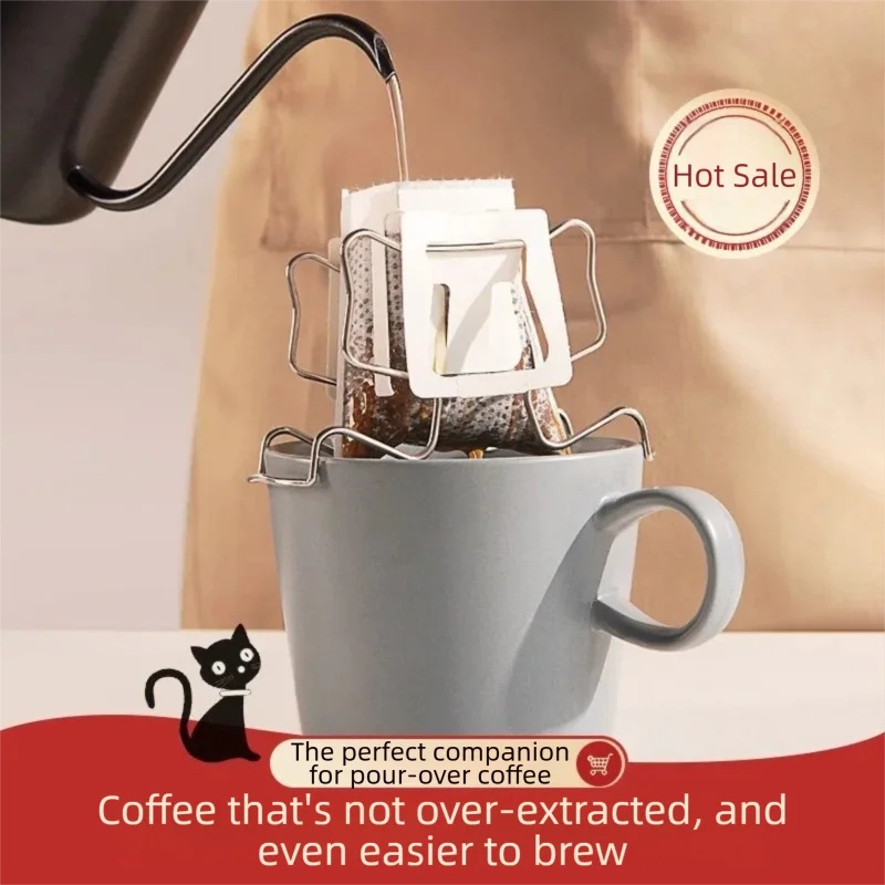 Coffee Equipment Cleaner - Support réutilisable en acier inoxydable pour