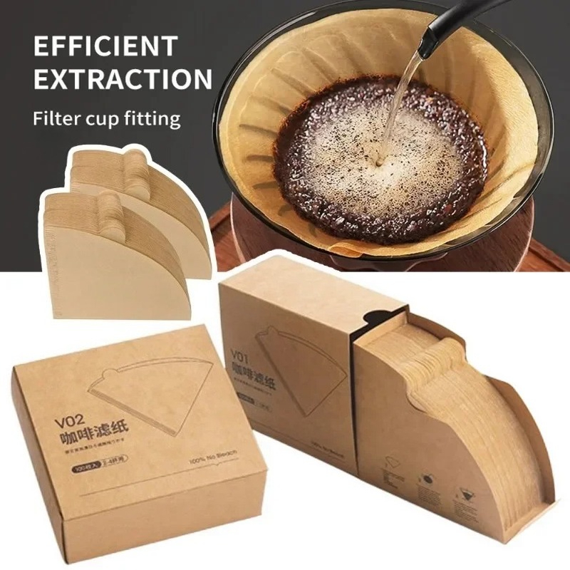 Coffee Equipment Cleaner - Filtres à café en papier naturel