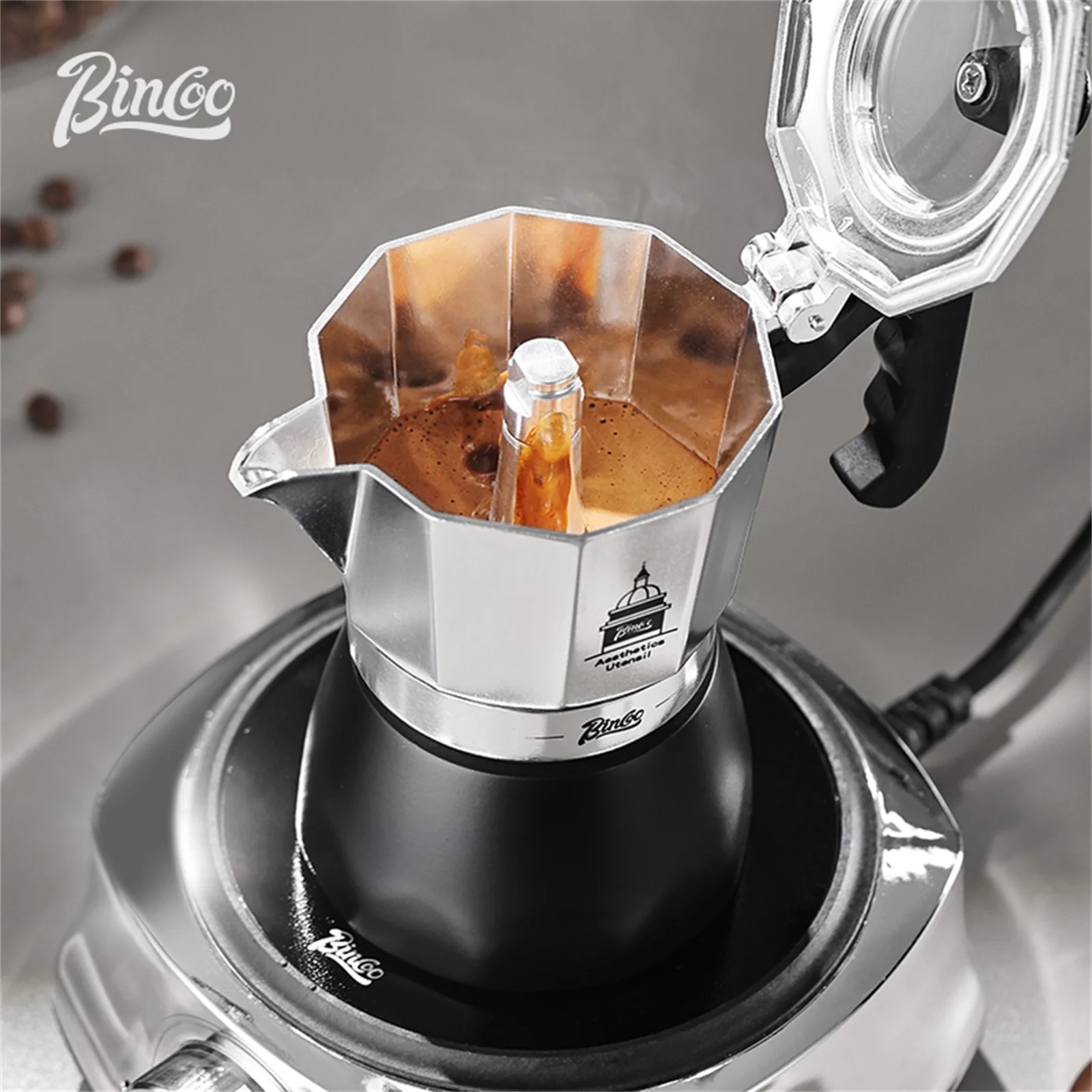 BINCOO Pot Moka à Double Valve - Coffee Equipment Accessories avis et prix