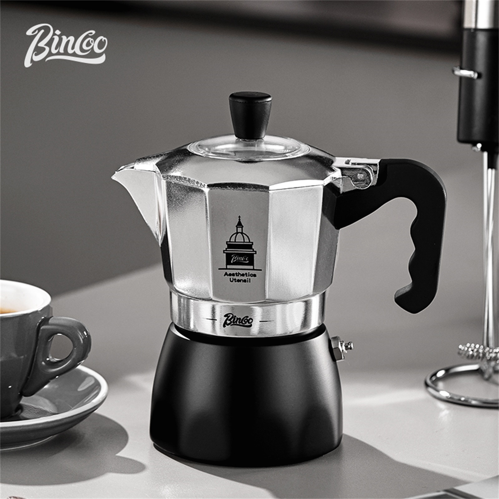 BINCOO Pot Moka à Double Valve - Coffee Equipment Accessories avis et prix