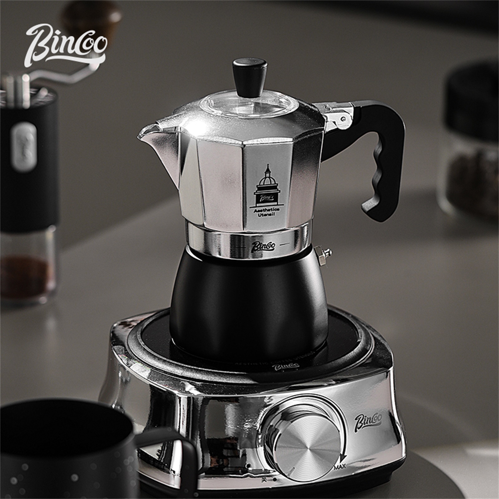 BINCOO Pot Moka à Double Valve - Coffee Equipment Accessories avis et prix