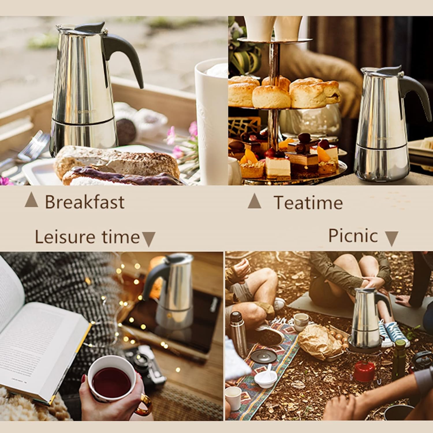 4/6/9 Tasses Moka Pot Caffe Ma - Coffee Equipment Accessories avis et prix